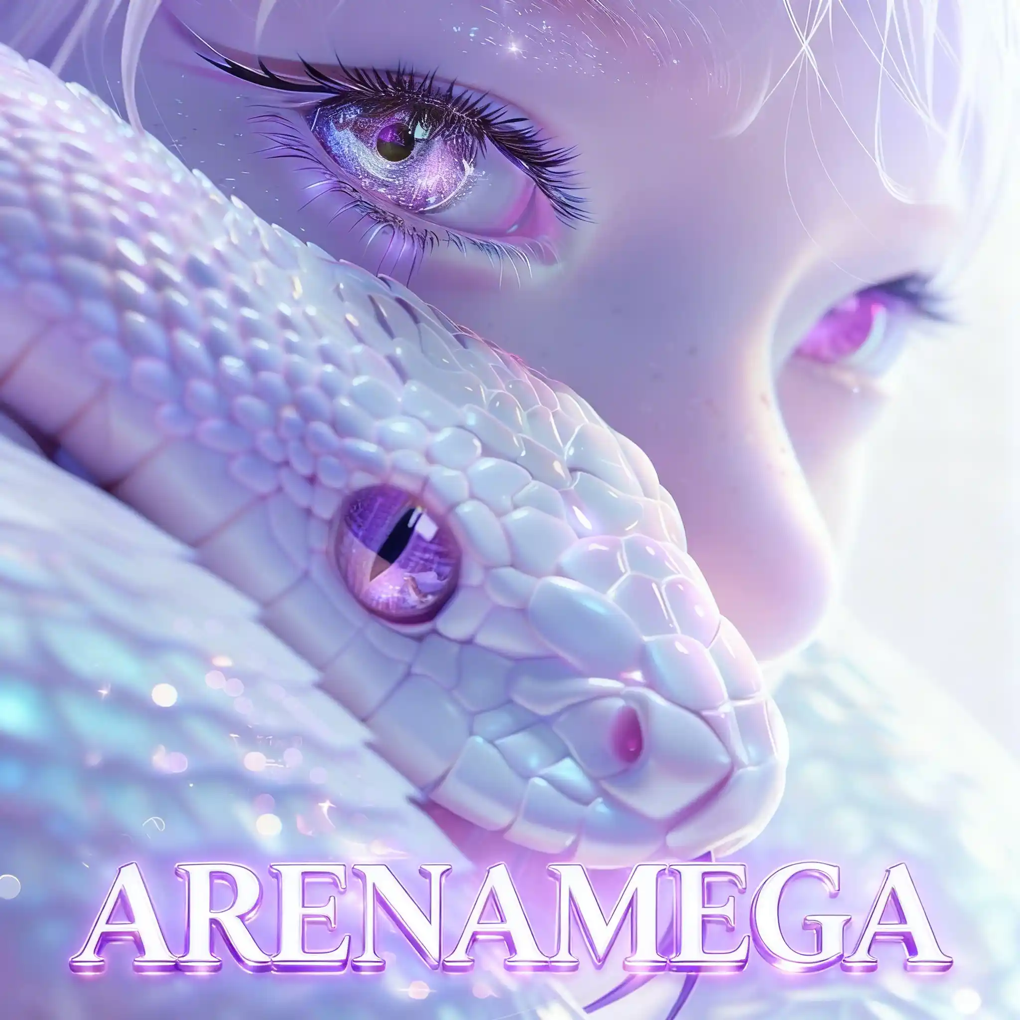 Almus 55'' Sideboard with 4 Glass Doors, 2 Large Drawers and Adjustable Shelves, White/Brown